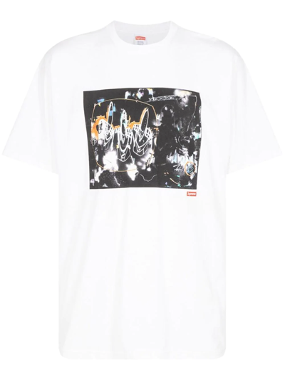 Supreme X Futura 2000 Graphic-print T-shirt In White