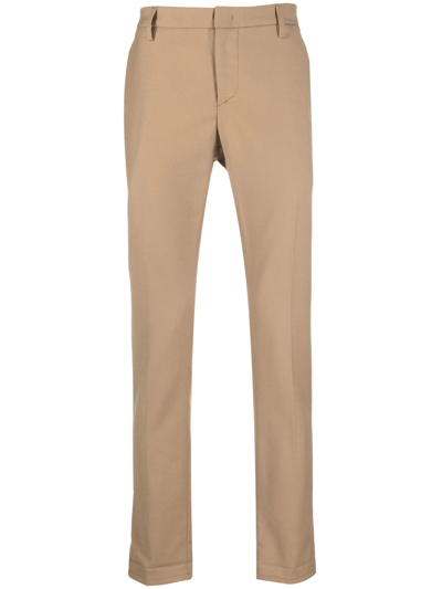 Dondup Slim-fit Chino Trousers In Nude