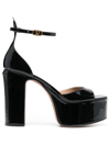 Valentino Garavani Platform Open-toe Sandals In Black