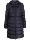 Moncler Gie Water Resistant 750 Fill Power Down Puffer Coat In Blau