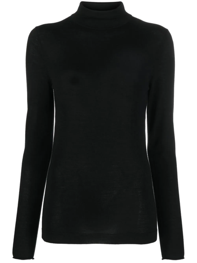 Allude Long-sleeve Roll-neck Jumper In Blue