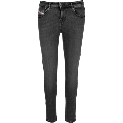 Diesel Super Skinny Jeans In Black