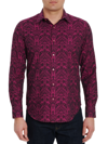 Robert Graham Highland Woven Shirt In Berry