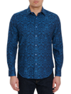 Robert Graham Highland Woven Shirt In Sapphire