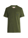 Mc2 Saint Barth Palm Pocket Crewneck T-shirt In Military