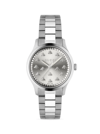 Gucci G Timeless Multibee Stainless Steel Bracelet Watch