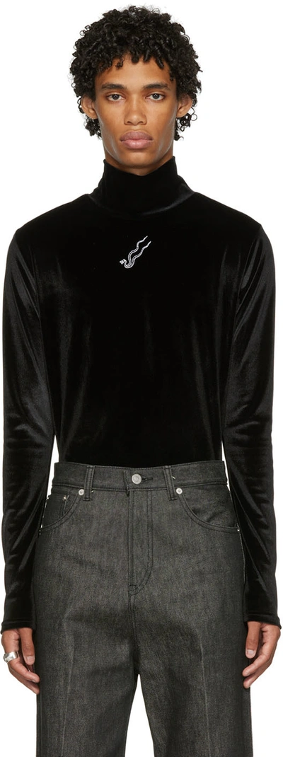 Lu'u Dan Black Serpent Turtleneck