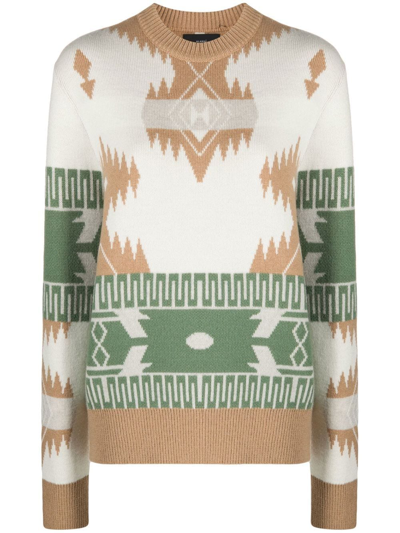 Alanui Icon Jacquard Sweater In Multicolor