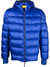 Parajumpers Norton Full Zip Down Jacket In Blue
