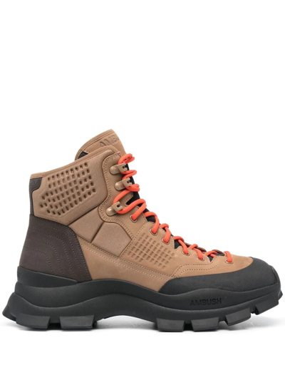 AMBUSH LUG-SOLE HIKING BOOTS