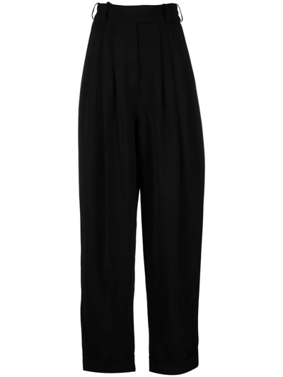Alexandre Vauthier Boyfriend High-waisted Suit Trousers In Black