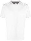 Eleventy Round-neck Short-sleeve T-shirt In Light Gray - White