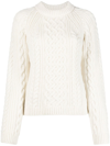 KENZO CABLE-KNIT CREW-NECK JUMPER