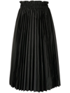 RED VALENTINO HIGH-WAISTED PLEATED SKIRT