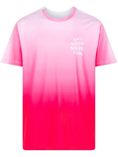 Anti Social Social Club Everything Goes T-shirt In Rosa