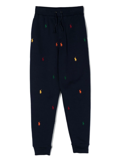 POLO RALPH LAUREN EMBROIDERED LOGO TRACK PANTS