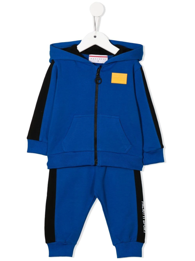 Cesare Paciotti 4us Babies' Logo-patch Tracksuit Set In Blue