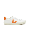 Veja Men's V12 Leather Low-top Sneakers In White