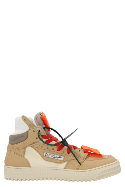 Off-white 20mm 3.0 Off Court Suede Trainers In Beige