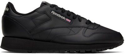 Reebok Black Classic Sneakers In Core Black/core Blac