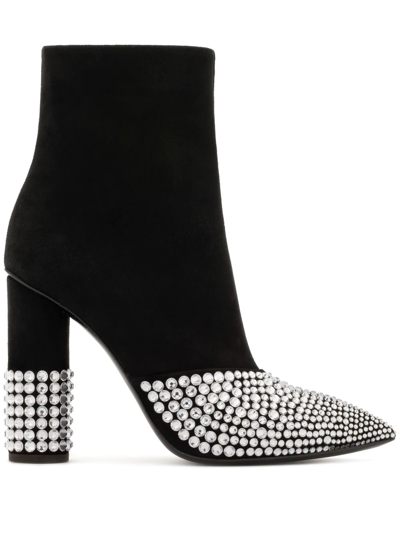 Giuseppe Zanotti Raina Crystal-embellished 110mm Ankle Boots In Black