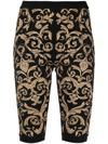 MOSCHINO BAROQUE JACQUARD KNITTED SHORTS