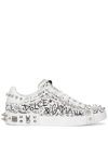 DOLCE & GABBANA PORTOFINO STUD-EMBELLISHED trainers