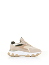 Hogan Hyperactive Chunky Panelled Sneakers In Beige Leo