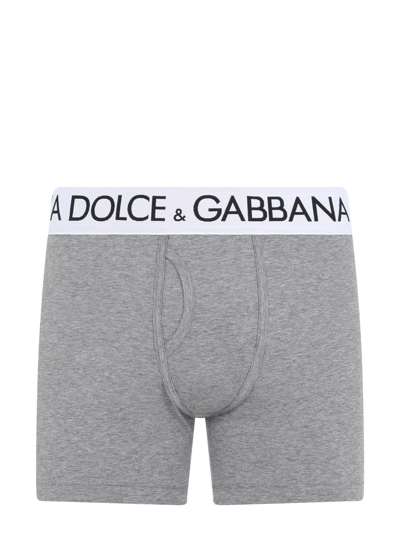 Dolce & Gabbana Long Leg Boxer Shorts In Blue