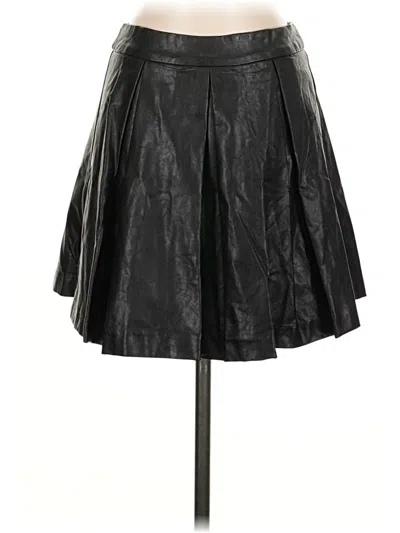 Pre-owned 5/48 Faux Leather Skirt In Black