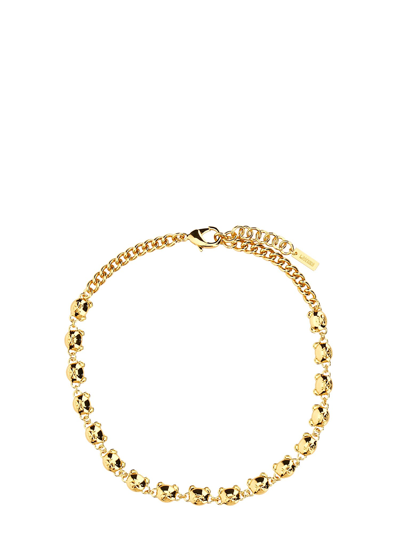 Moschino Teddy Bear Necklace In Gold