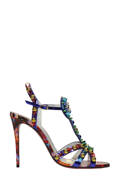 Christian Louboutin Sandals In Multicolor Leather