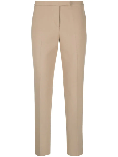 Peserico Cropped Tailored Trousers In Neutrals