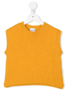 Aspesi Crew-neck Knitted Top In Yellow