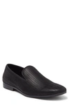 Abound Ken Smoking Slipper Loafer In Black- Silver Herringbone