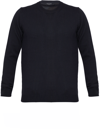 ROBERTO COLLINA BLACK MERINO WOOL SWEATER