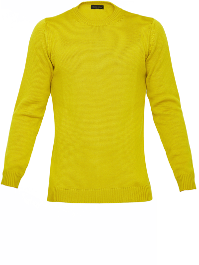 Roberto Collina Yellow Merino Wool Jumper