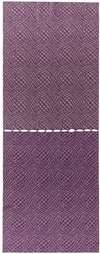 Rui Purple Wool Blanket In Violet & Ficelle