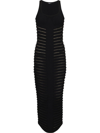 BALMAIN CUT-OUT DETAIL KNITTED LONG DRESS