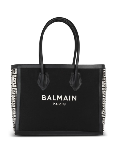 BALMAIN B-ARMY 42 CANVAS TOTE BAG