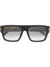 Dsquared2 Rectangle-frame Sunglasses In Black