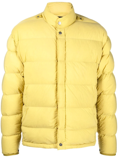 Stone Island Shadow Project Feather-down Padded Jacket In Tan