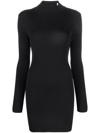 Alyx Black Turtleneck Minidress In Schwarz