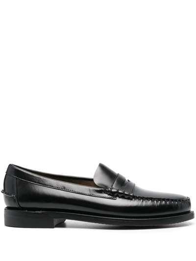 SEBAGO SLIP-ON LEATHER LOAFERS