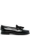 Sebago Classic Dan Multi Tassel Leather Loafers In Black