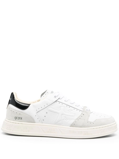 Premiata Quinn Panelled Low-top Sneakers In White