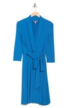 Love By Design Prescott Three-quarter Sleeve Faux Wrap Dress In Directoire Blue