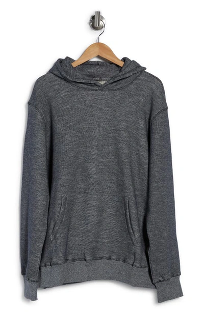 Slate & Stone French Terry Burnout Hoodie In Grey Melange