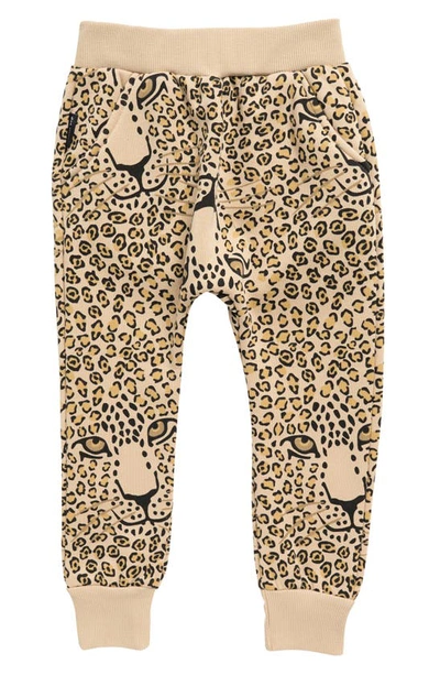Dot Australia Kids' Leopard Sweatpants In Tan