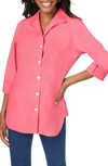 Foxcroft Pandora Non-iron Cotton Shirt In Rose Red